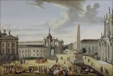 Old Market of Potsdam with City Palace